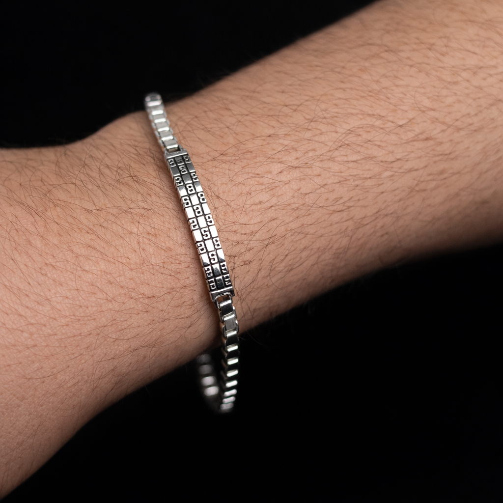 Men’s Geometric Link Bracelet