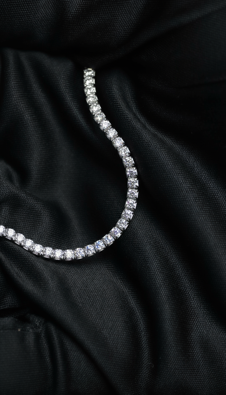 925 Sterling Silver Tennis Bracelet for Women