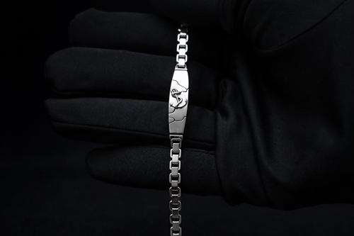 Anchor Engraved ID Bracelet for Men