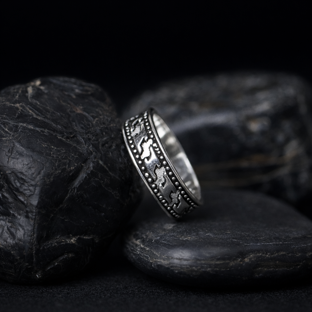 Tribal Motif 925 Sterling Silver Ring